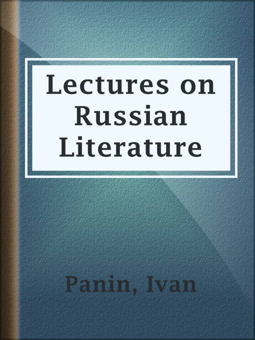 Title details for Lectures on Russian Literature by Ivan Panin - Available